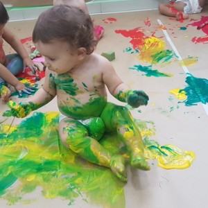 ATIVIDADE COM TINTAS DO INFANTIL I