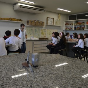 AULA NO LABORATÓRIO SOBRE ANIMAIS VERTEBRADOS E INVERTEBRADOS