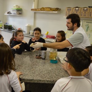 AULA NO LABORATÓRIO SOBRE ANIMAIS VERTEBRADOS E INVERTEBRADOS